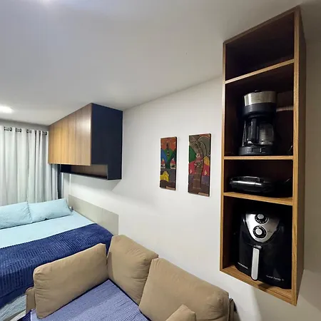Flat com Hidromassagem Privativa no Centro De Porto de Galinhas - Sol e Mar Residence-2